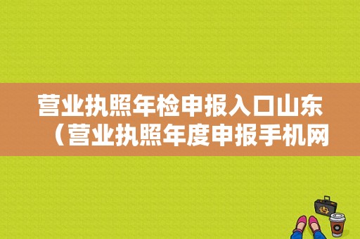 营业执照年检申报入口山东（营业执照年度申报手机网上怎么做）