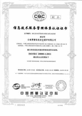 楚雄iso20000认证程序（iso20000认证的企业做什么的）-图1