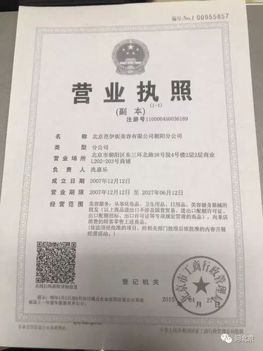 开美容院办理营业执照（开美容院办理营业执照需要什么）